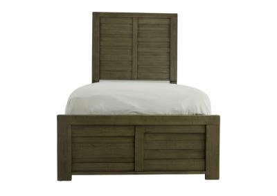 Image for SOHO GREY TWIN PANEL BED