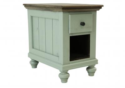 NIKKI BLUE/LIMEWASH ACCENT TABLE,ARDENT HOME