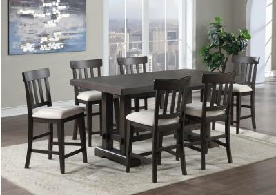 Image for NAPA DARK 7 PIECE COUNTER HEIGHT DINING SET