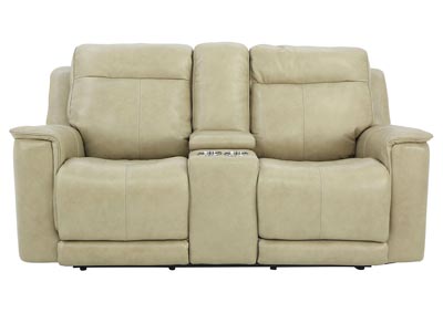 Image for MILLER POWER BEIGE LAYFLAT LOVESEAT WITH CONSOLE P3