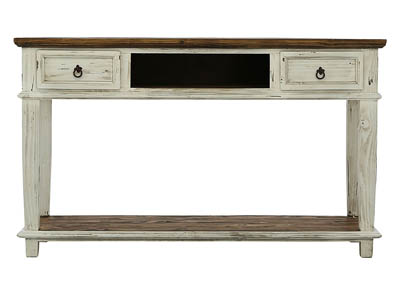 Image for LAWMAN WHITE CONSOLE TABLE