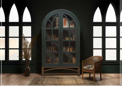 OBSIDIAN GREEN CABINET,INTERNATIONAL FURNITURE DIRECT, LLC