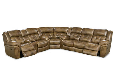 Image for HUDSON SADDLE 3 PIECE LEATHER SECTIONAL
