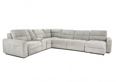 LUCIE DOVE 7 PIECE POWER SECTIONAL,CHEERS