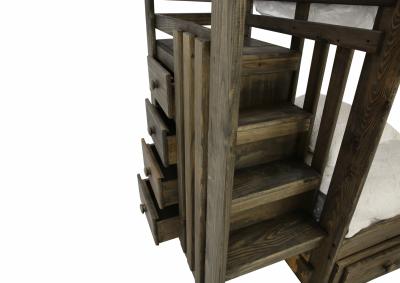 SILAS MOSSY OAK TWIN/TWIN STAIR BUNKBED WITH STORAGE,SIMPLY BUNKBEDS