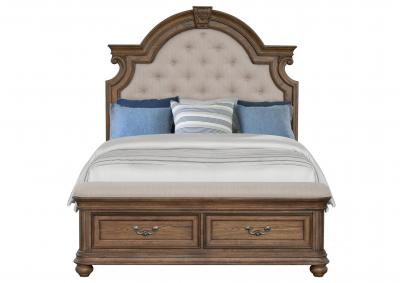 Image for MALLORY LIGHT OAK QUEEN BED