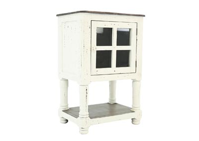 AUGUSTA WHITE/TOBACCO ACCENT TABLE,ARDENT HOME