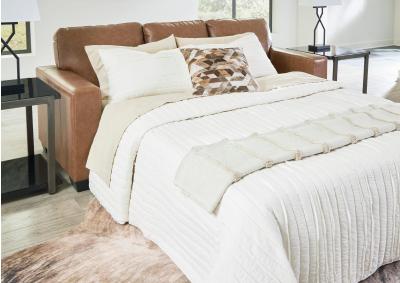 BOLSENA CARAMEL LEATHER QUEEN SLEEPER,ASHLEY FURNITURE INC.