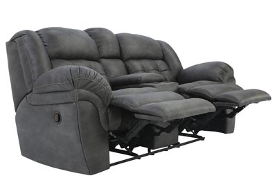 HAYGEN CHARCOAL RECLINING LOVESEAT WITH CONSOLE,HOMESTRETCH