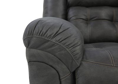 HAYGEN CHARCOAL RECLINING LOVESEAT WITH CONSOLE,HOMESTRETCH
