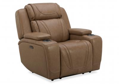 BOSTON SAND LEATHER POWER RECLINER,KUKA