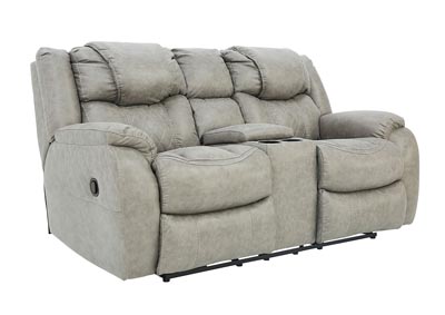 CASON MUSHROOM RECLINING LOVESEAT WITH CONSOLE,HOMESTRETCH