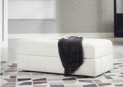 KARINNE LINEN OVERSIZED OTTOMAN,ASHLEY FURNITURE INC.