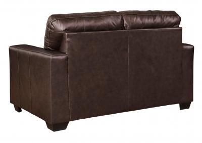 SANTORINE DARK BROWN LEATHER LOVESEAT,ASHLEY FURNITURE INC.