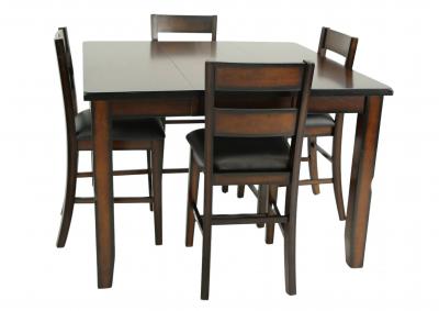 Image for MALDIVES 5 PIECE COUNTER HEIGHT DINING SET