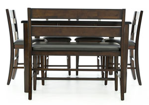 Image for MALDIVES 6 PIECE COUNTER HEIGHT DINING SET