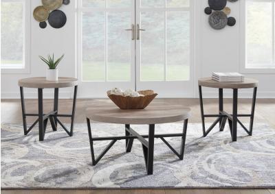 DEANLEE 3 PIECE OCCASIONAL TABLE SET,ASHLEY FURNITURE INC.