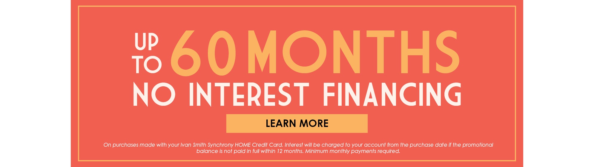 Zero Interest 60 Months