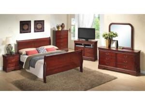 Image for Louis Philip Queen Bed,Dresser,Mirror,Chest,2 Night Stands