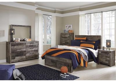Image for Derekson Full Panel Storage Bed with Dresser, Mirror, Chest and Nightstand 