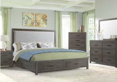 Image for Shelby King  Storage Bed with Dresser, Mirror, Chest and 1 Nightstand