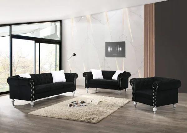 DIVA- BLACK- SOFA & LOVESEAT,Jerusalem Furniture