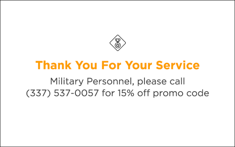 Military Discount - 15% Off
