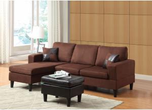 Image for ROBYN CHOCOLATE MICROFIBER SECTIONAL