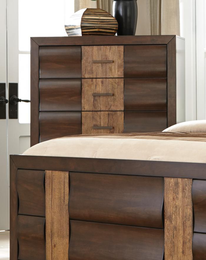 Brown Oak & Dark Forest Chest,In Store Product