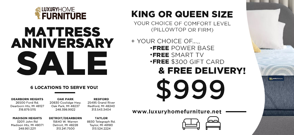 MATTRESS Anniversary Sale KING OR QUEEN Size