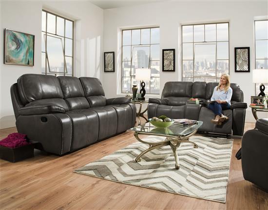 Reclining Console Loveseat,Corinthian Fine Furniture
