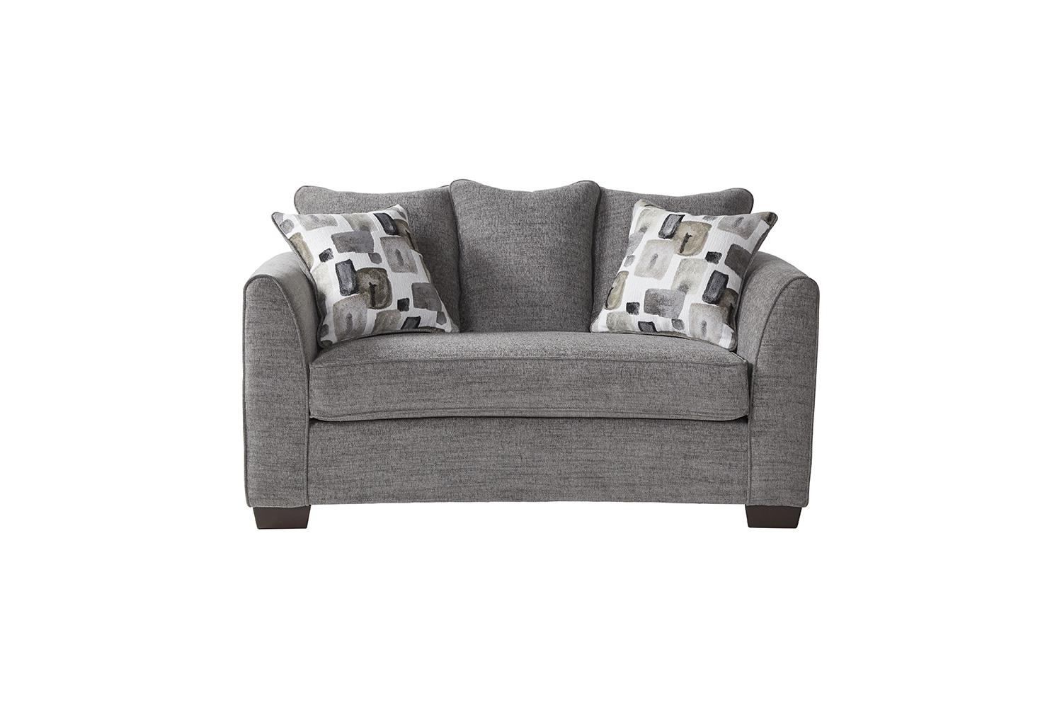 Seville Charcoal Loveseat ,Hughes Furniture