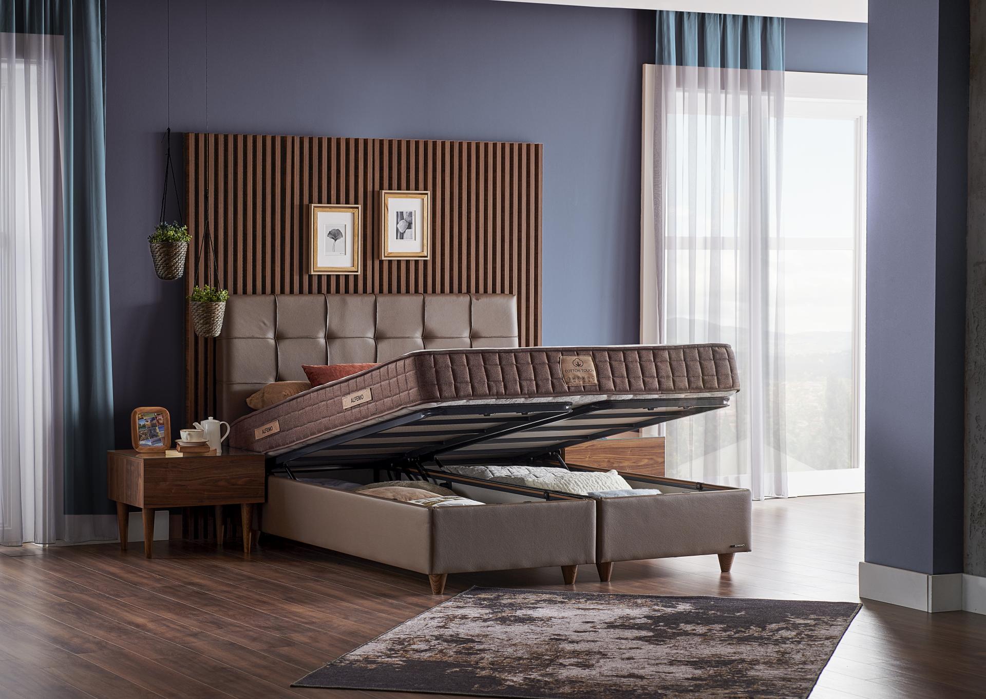 Petra Twin Headboard with Storage,AlfoMack