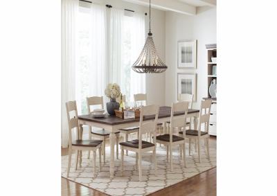 Image for Rectangular table W/8 chairs