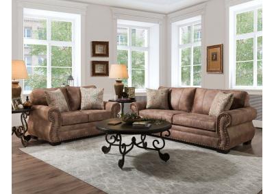 Image for Rodeo Saddle Sofa and Loveseat Set