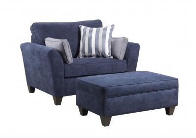 Image for 7081 Prelude Navy Half Chair 