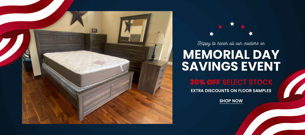 Memorial Day Savings Event - 30% Off Select Stock. Extra Discounts on Floor Samples