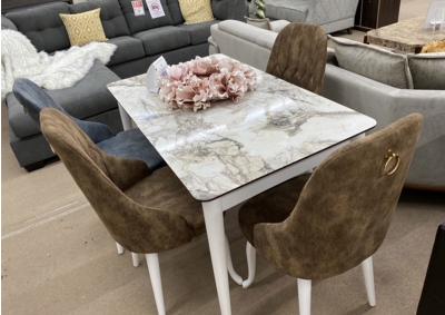 Alanis Dining Table with 4 Chairs