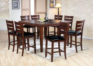 Image for Urbana Cherry Counter Height Table w/6 Chairs and Bench
