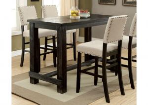 Image for Sania II Antique Black Bar Table w/4 Chairs
