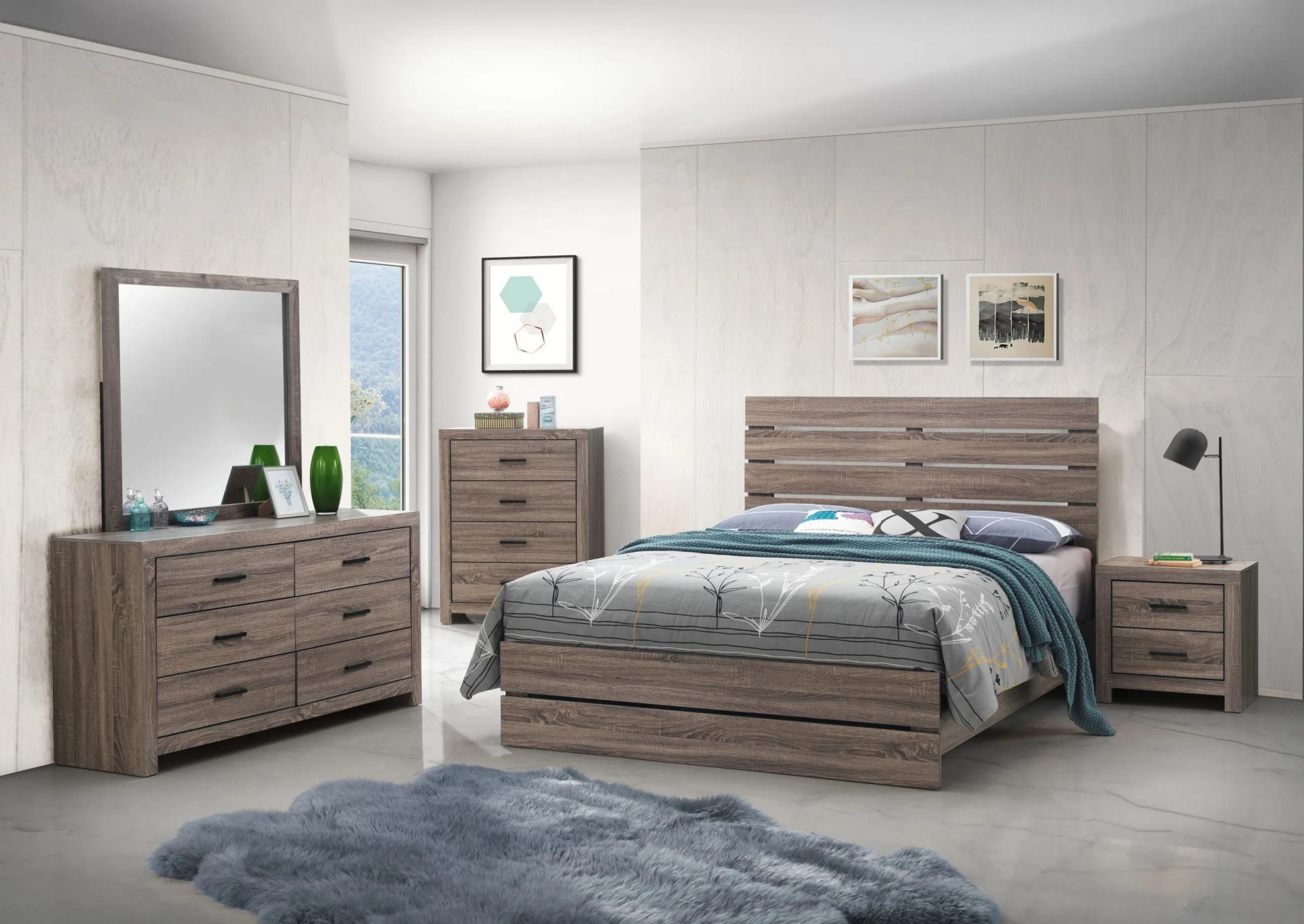 Kent 4pc Bedroom Set - Queen Gray,Instore