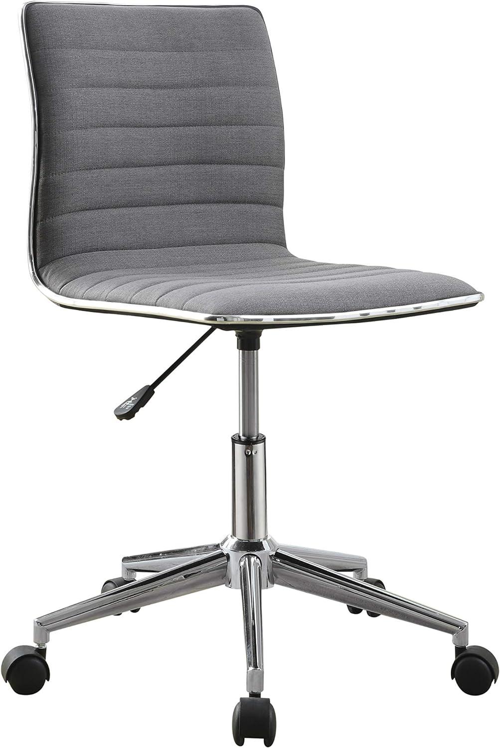 Adjustable Office Chair - Gray and Chrome,Instore