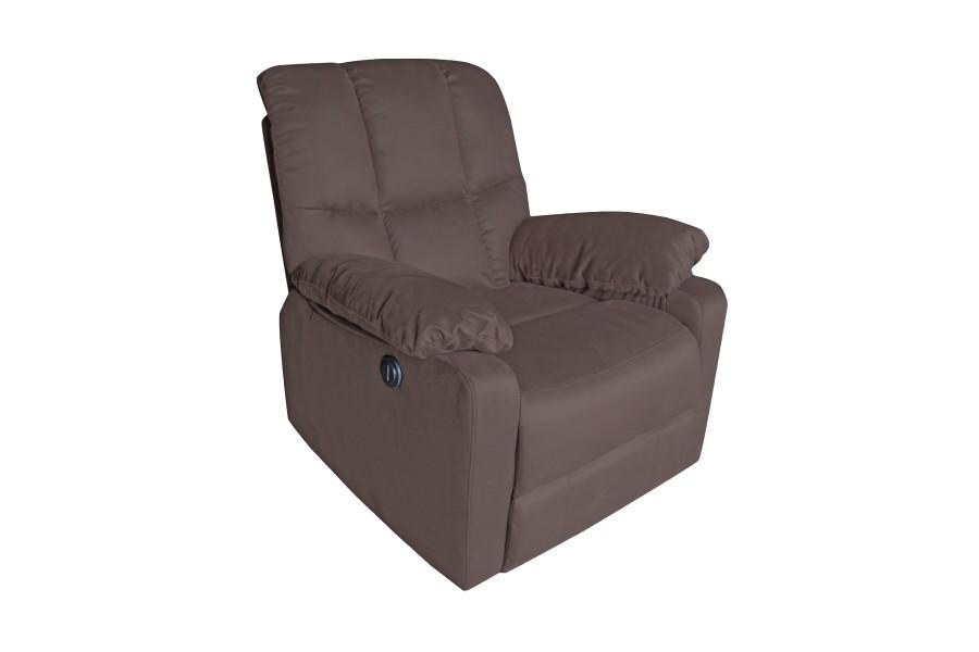 Brown Power Recliner in a brown fabric