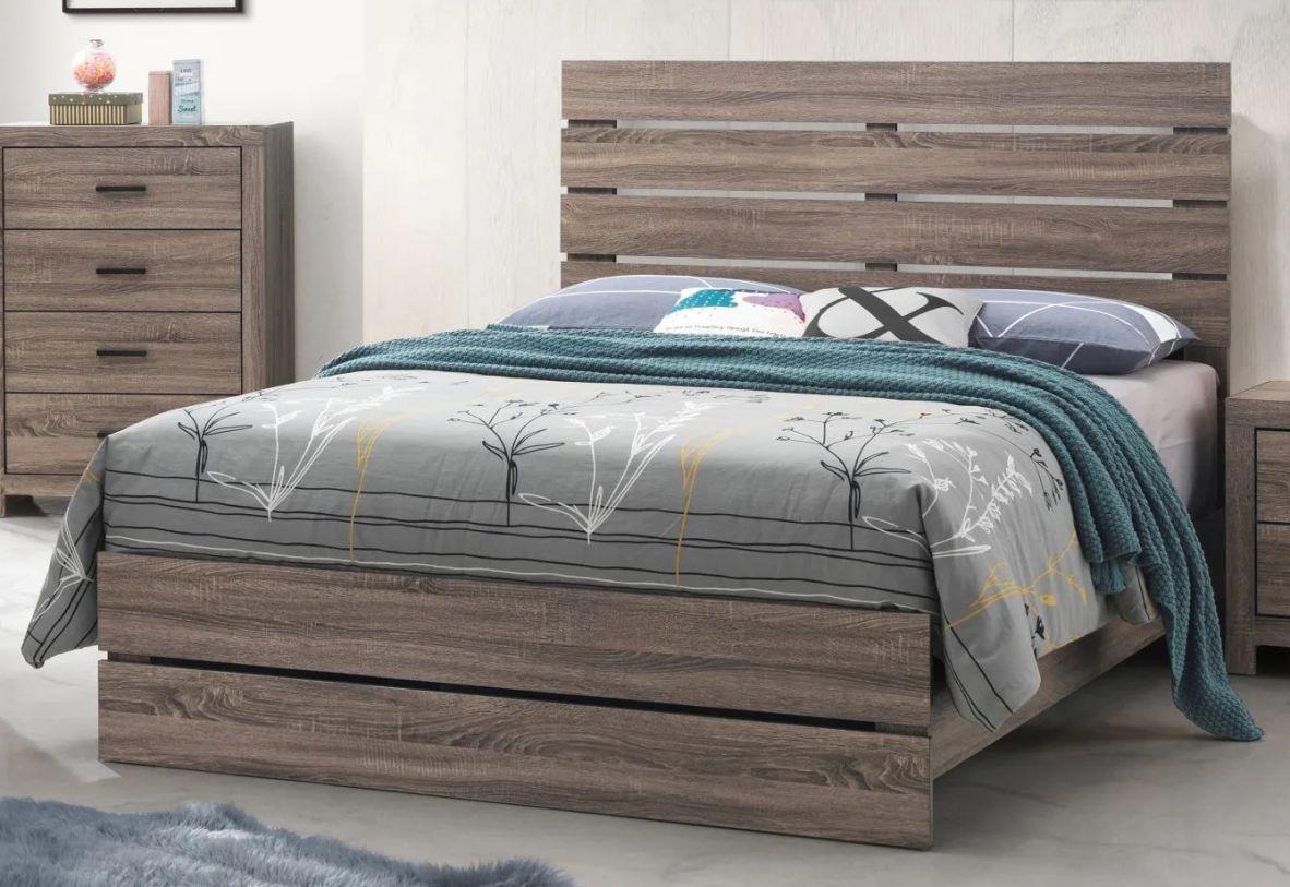 Kent Twin Panel Bed - Gray,Instore