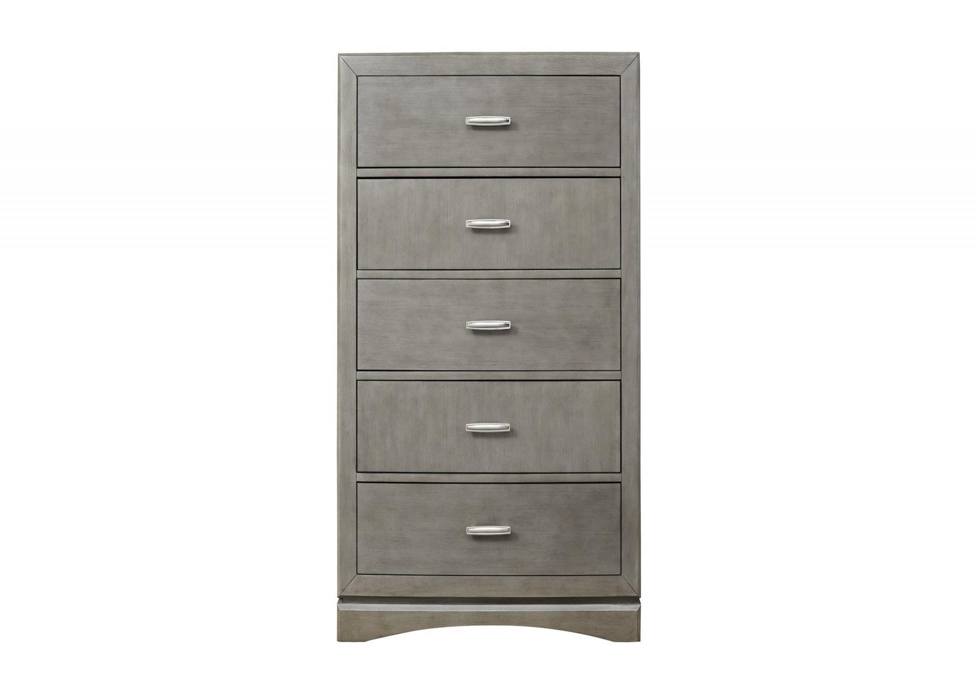 5 Drawer Gray Chest from Najarian