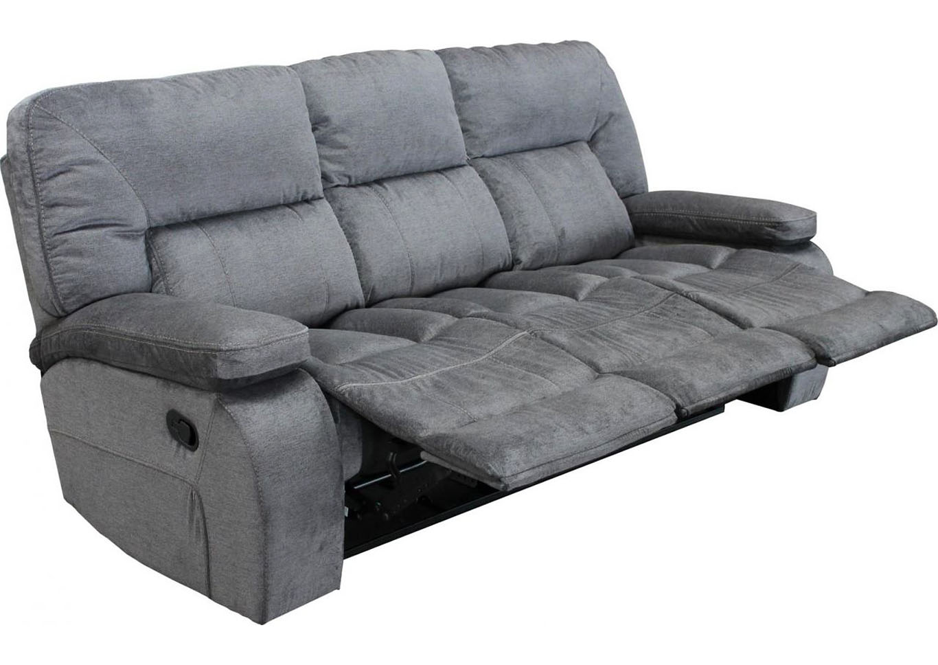 Chapman Triple Reclining Sofa Polo Blue, Furniture Pads For Reclining Sofas
