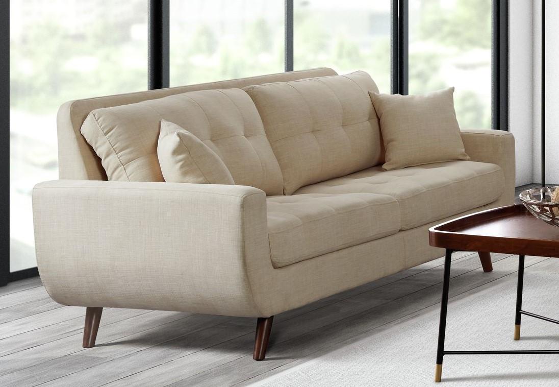 Beige Sofa with 2 pillows