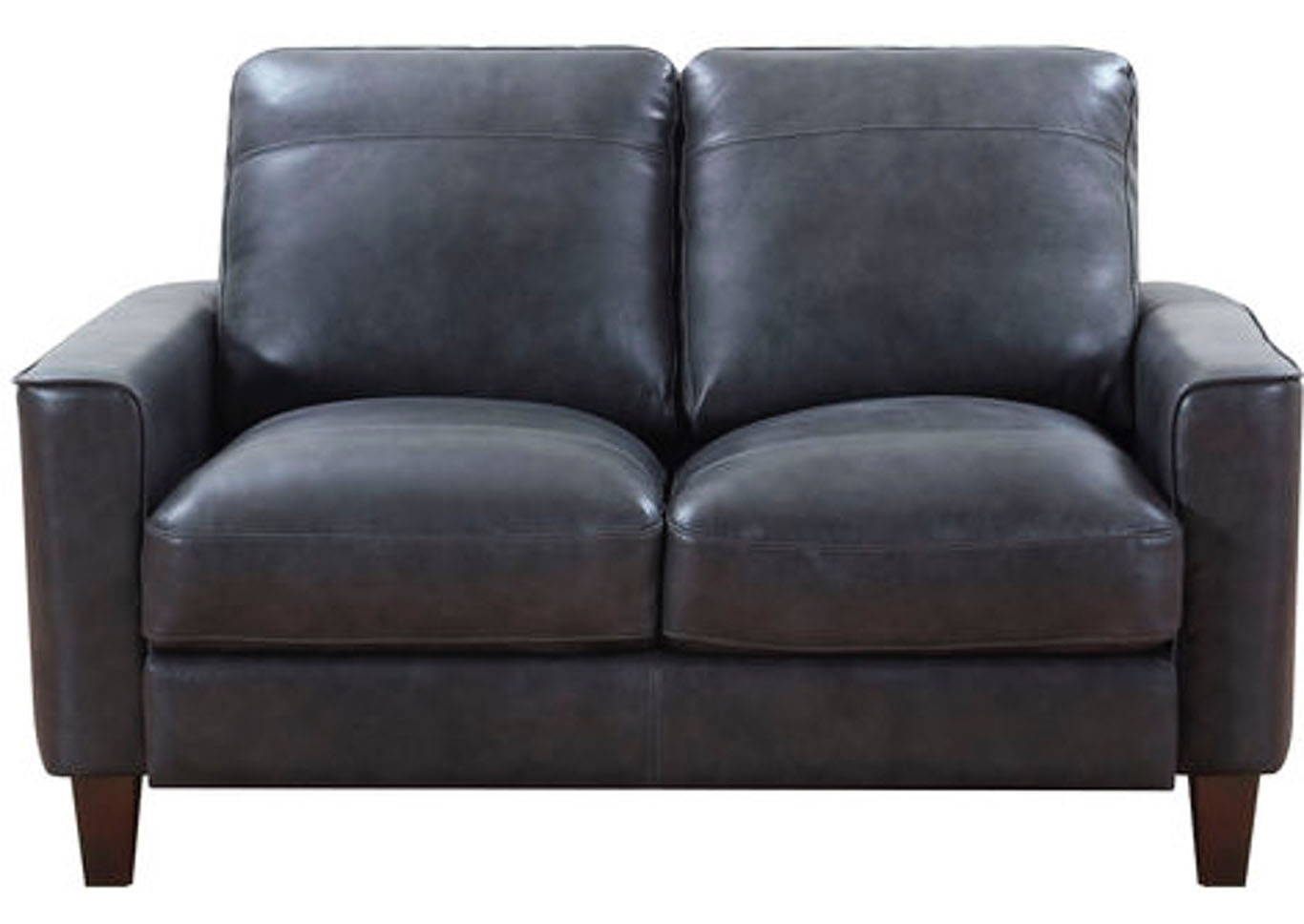 Chino Top Grain Leather Sofa and Love Seat - Gray,Instore
