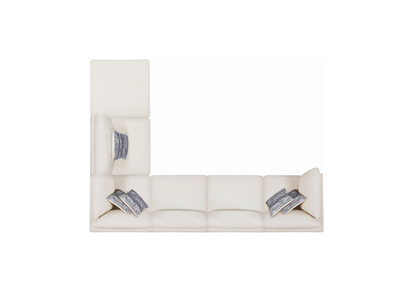 Serenity Modular Living Room Set - Ivory,Instore