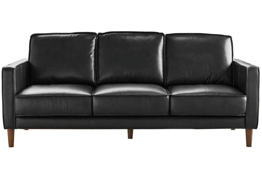 Pacer Leather Sofa - Charcoal,Instore